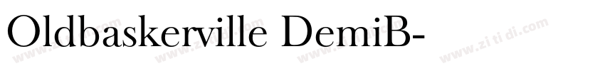 Oldbaskerville DemiB字体转换